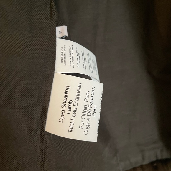 NWT Helmut Lang M fur and Alpaca coat - Picture 7 of 7